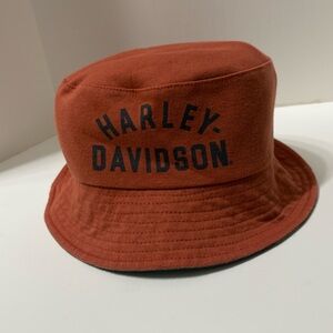 Harley-Davidson Kids Rust Orange Bucket Hat Reversable